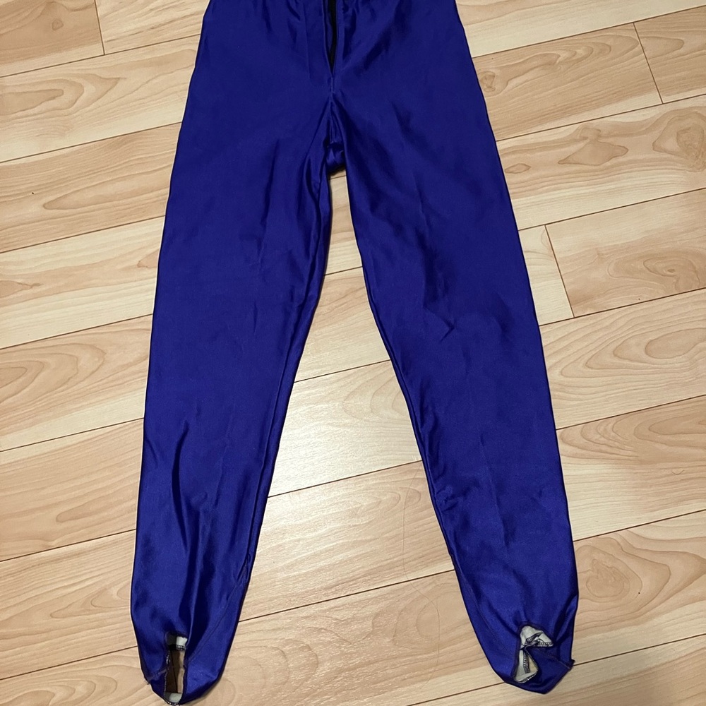 Kaelin Ski skiny purple stirrup ski pants